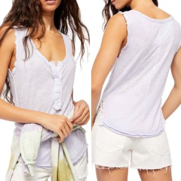 Free People Tops Nwt Free People Vacay Linen Blend Tank Top Xs